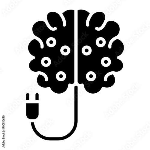 Brain Recharge Vector Icon