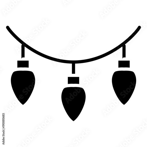 Christmas Lights Vector Icon