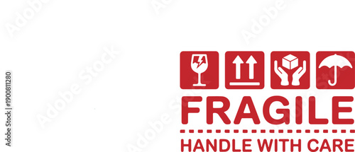 Fragile Handle With Care Label, Art & Illustration