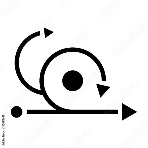 Sprint Cycle Vector Icon