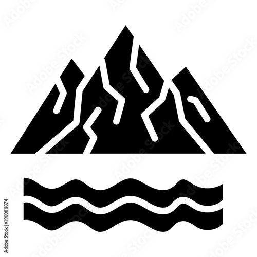 Glaciers Vector Icon