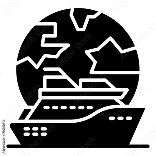 Cruise Globe Vector Icon