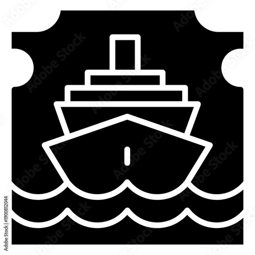 Cruise Map Vector Icon