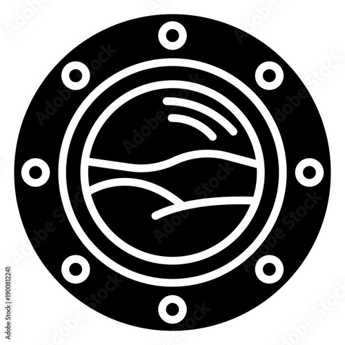 Porthole Vector Icon