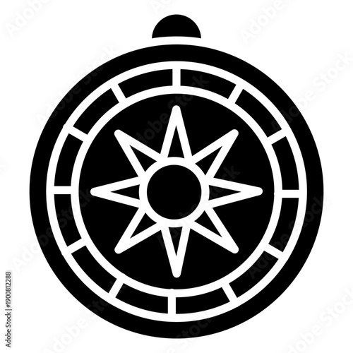 Ships Compass Vector Icon