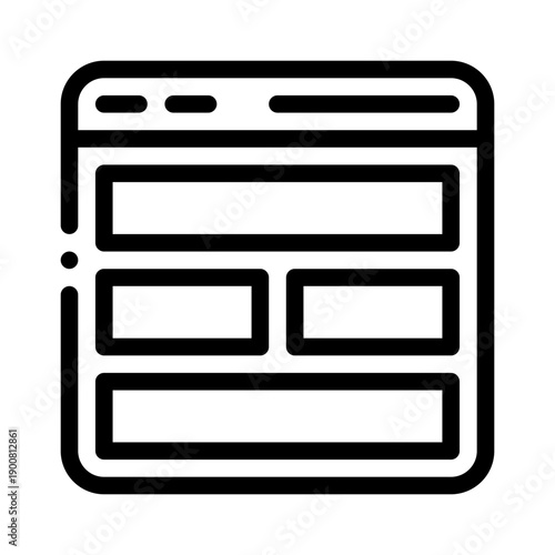 wireframe line icon