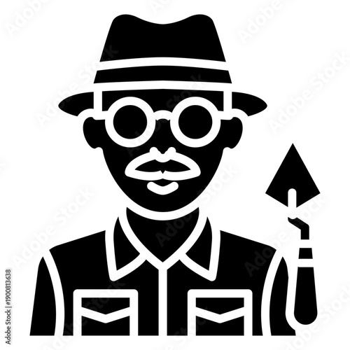 Archaeologist Male Vector Icon