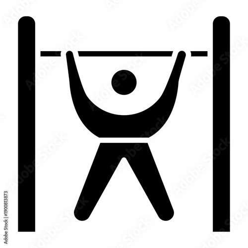 Door Pullup Bar Vector Icon