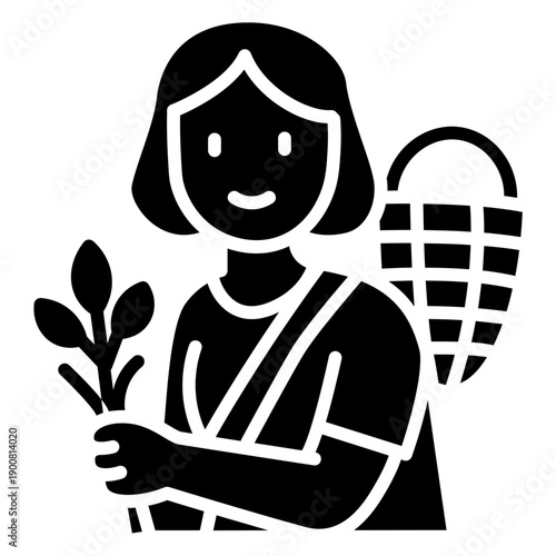 Gatherer Female Vector Icon
