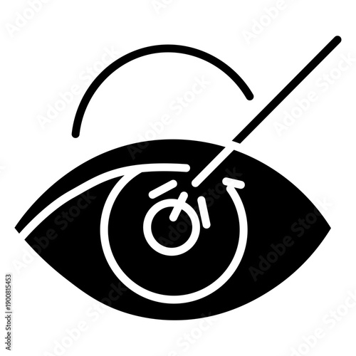 LASIK Eye Surgery Vector Icon