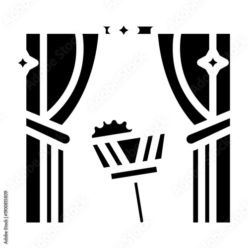 Curtain Cleaner Vector Icon