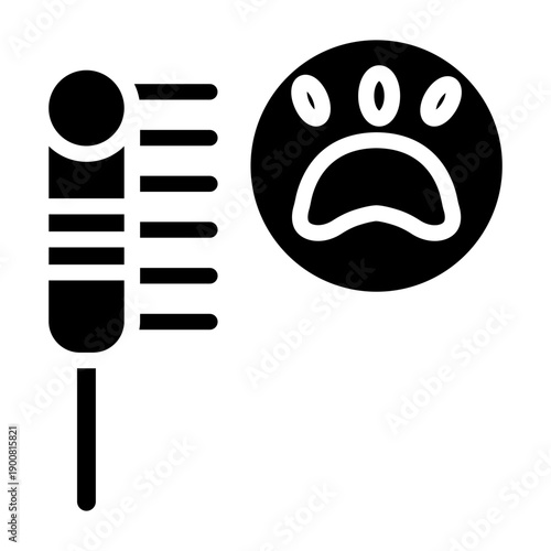 Pet Hair Remover Vector Icon