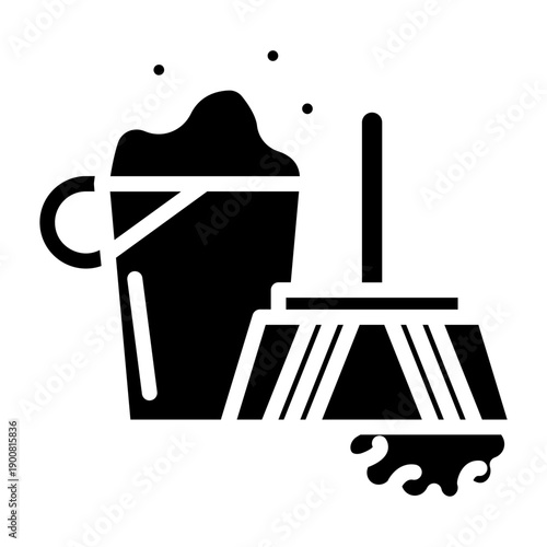 Floor Cleaner Vector Icon