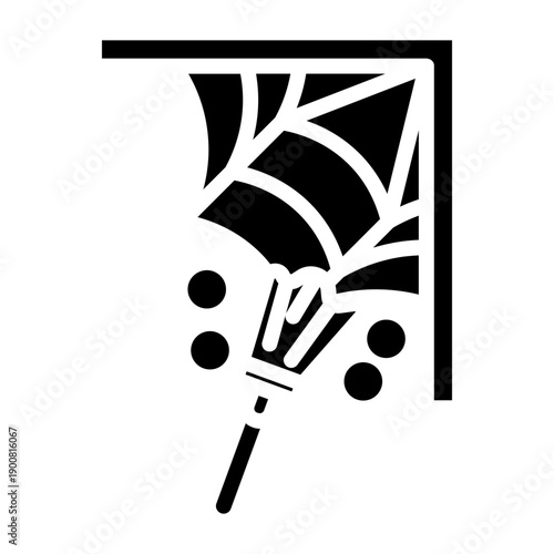 Cobweb Remover Vector Icon