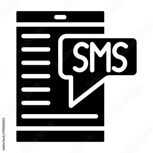 SMS Marketing Vector Icon