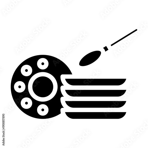 Party Plates Vector Icon