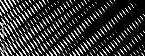 Abstract Black and White Halftone Pattern with Diagonal Elliptical Shapes