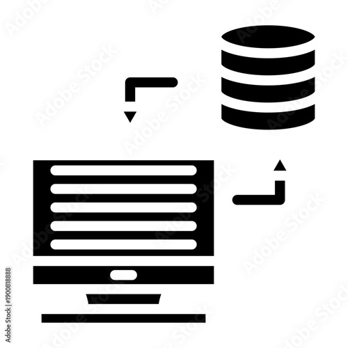 Data Synchronization Vector Icon