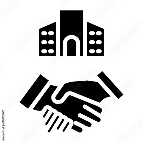 Corporate Merger Vector Icon