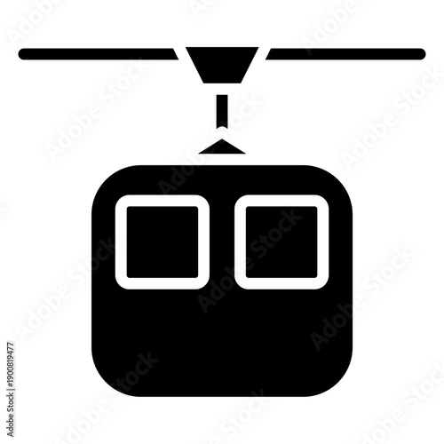 Cable Car Vector Icon