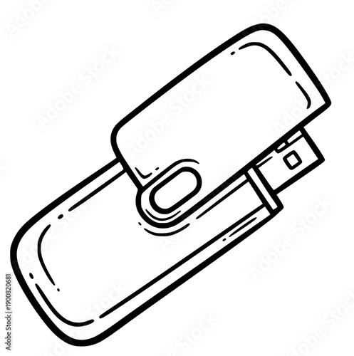 Hand-drawn line art illustration of a ceramic mug with a visible crack, symbolizing concepts of wear, damage, imperfection, fragility, or the need for repair and restoration