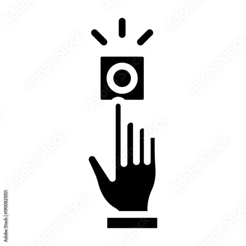 One Click Install Vector Icon