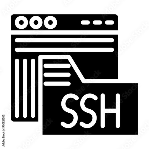 SSH Access Vector Icon