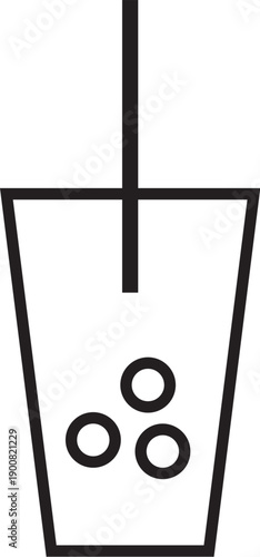  bubble milk tea drink icon