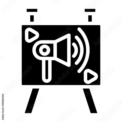 Digital Signage Vector Icon