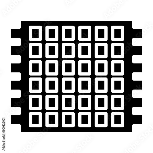 Foam Tiles Vector Icon