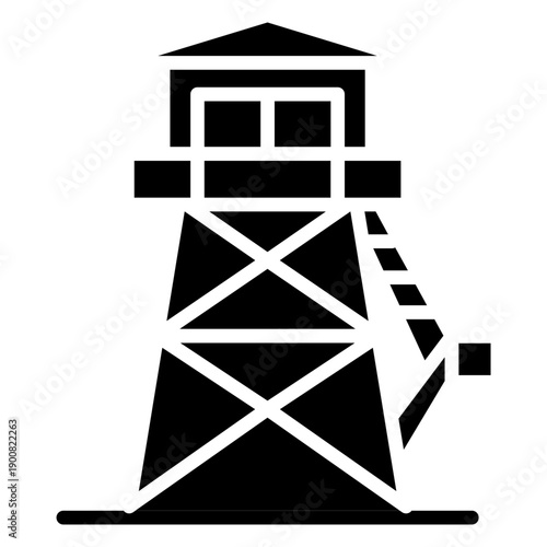 Observation Tower Vector Icon
