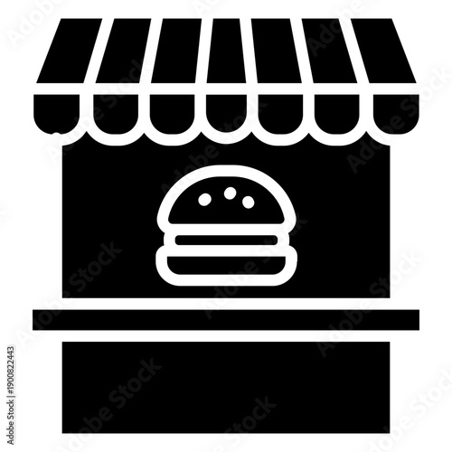 Burger Bar Vector Icon