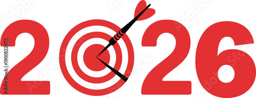 2026 year Typography , art work 