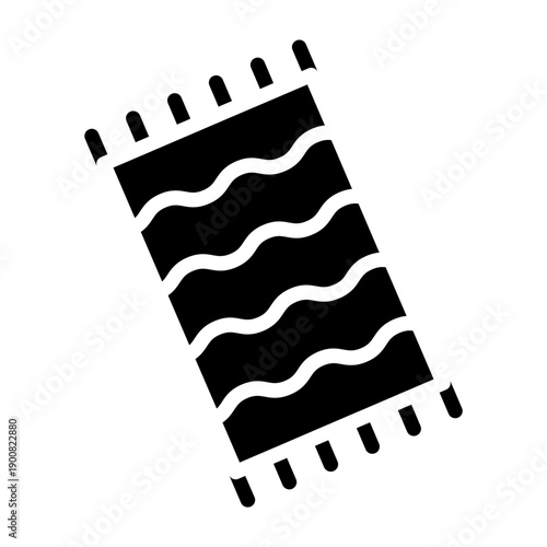 Beach Towel Vector Icon