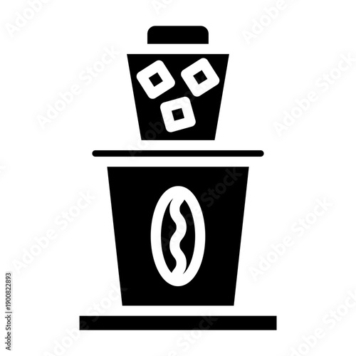 Cold Brew Coffee Vector Icon