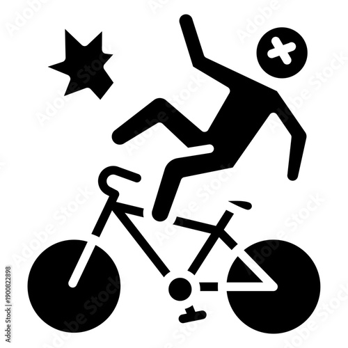 Bike Injury Vector Icon