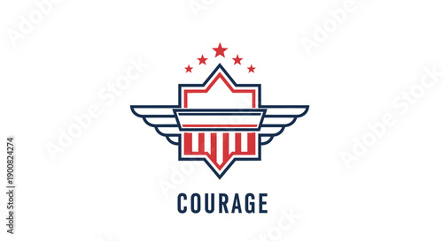 Symbolic emblem illustrating the essence of bravery and resilience in inspiring patriotic themes for national pride events
