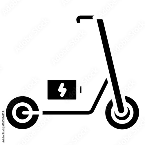 Electric Kick Scooter Vector Icon