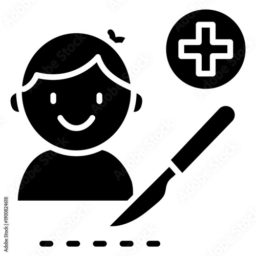 Pediatric Surgery Vector Icon
