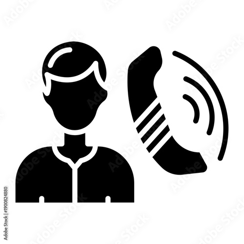 Minimal Contact Vector Icon