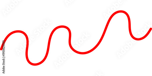 Abstract squiggle patterns with thin red curves and wavy lines forming chaotic continuous flow perfect for modern backgrounds and decorative textile designs