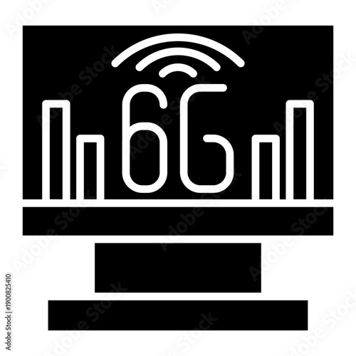 6G Network Vector Icon