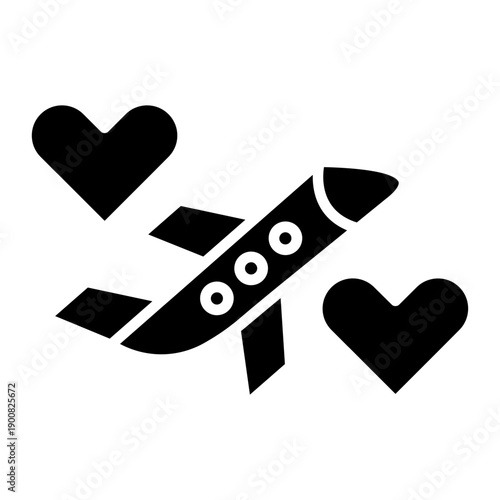 Honeymoon Tour Vector Icon