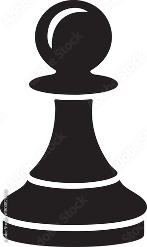 Chess pawn icon symbol vector