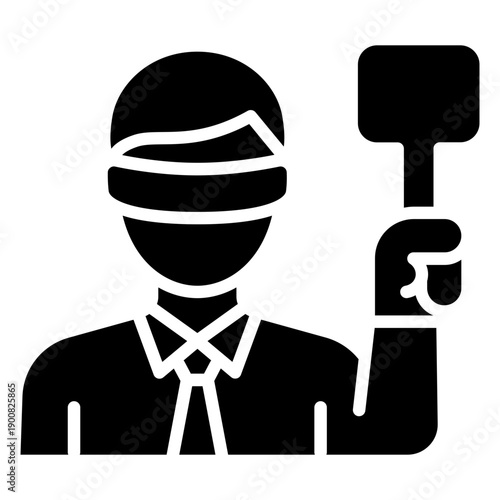 Blind Auction Vector Icon