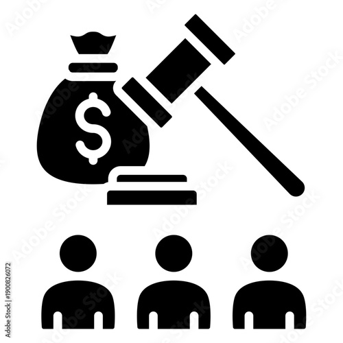 Commodity Auction Vector Icon