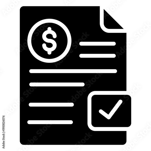 Canvas Print Estimate Vector Icon