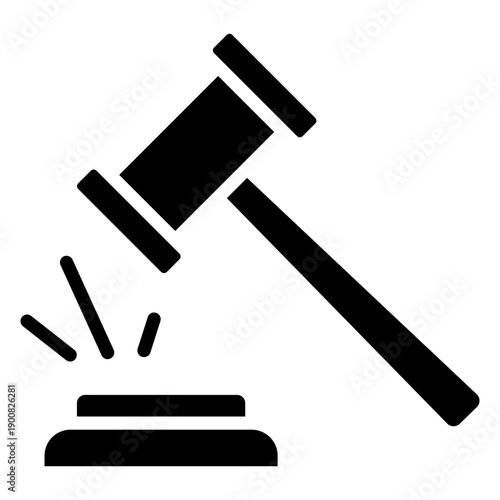 Hammer Price Vector Icon