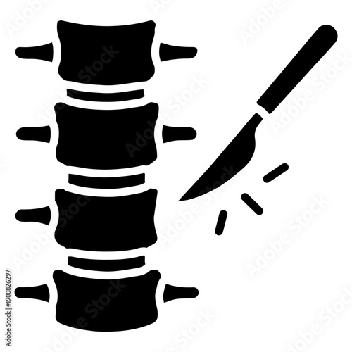 Spinal Surgery Vector Icon