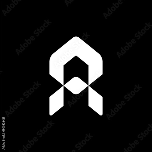 Intricate diamond-junction A-logo with precise angular cuts for a high-tech, digital aesthetic.